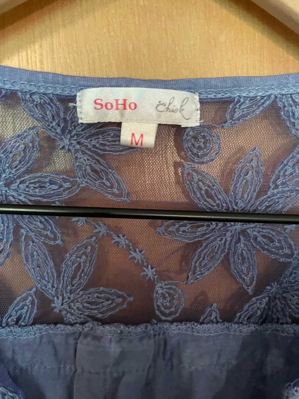Soho Chick Lace Open Slit Boho Hippie Festival Sleeveless Top Size M - Picture 5 of 8